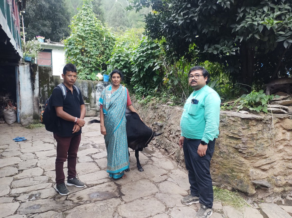 KotRduk's tweet photo. Today under block kot # small scale beneficiaryies for financial year 24_25 at various places of dewar, navan, kot and dewal were physically verified. AM sales and marketing kaushik sir and reap block staff members were present during the program. https://t.co/dZwl3y6y66