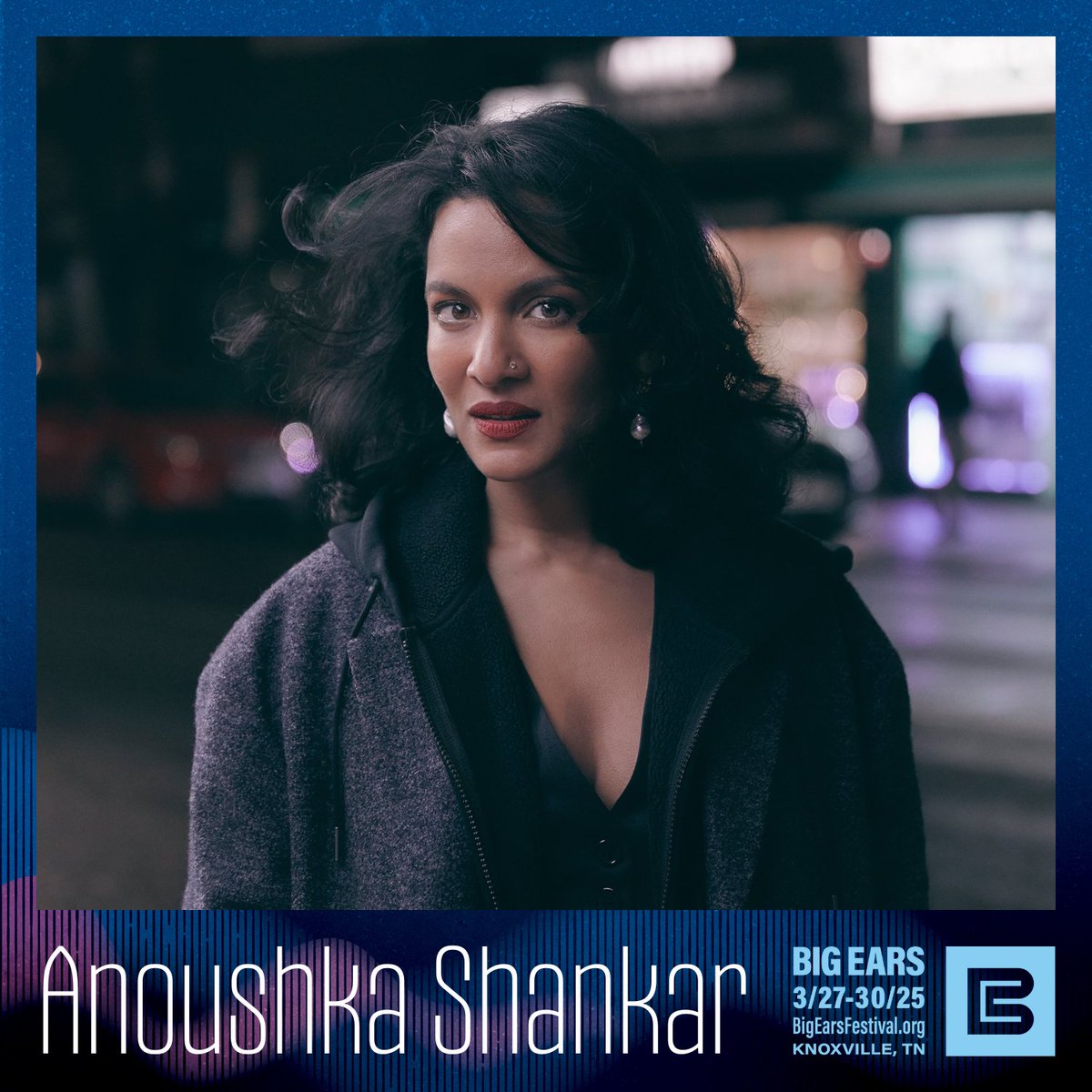 Anoushka Shankar (@shankaranoushka) on Twitter photo To cap my North American tour at the end of March 2025 I’m heading to Knoxville, Tennessee for the glorious <a href="/BigEarsFestival/">Big Ears Festival</a>! I’m so honoured to be in such gorgeous company as a part of their fabulous line-up.
For all info, head here: bigearsfestival.org To cap my North American tour at the end of March 2025 I’m heading to Knoxville, Tennessee for the glorious <a href="/BigEarsFestival/">Big Ears Festival</a>! I’m so honoured to be in such gorgeous company as a part of their fabulous line-up.
For all info, head here: bigearsfestival.org