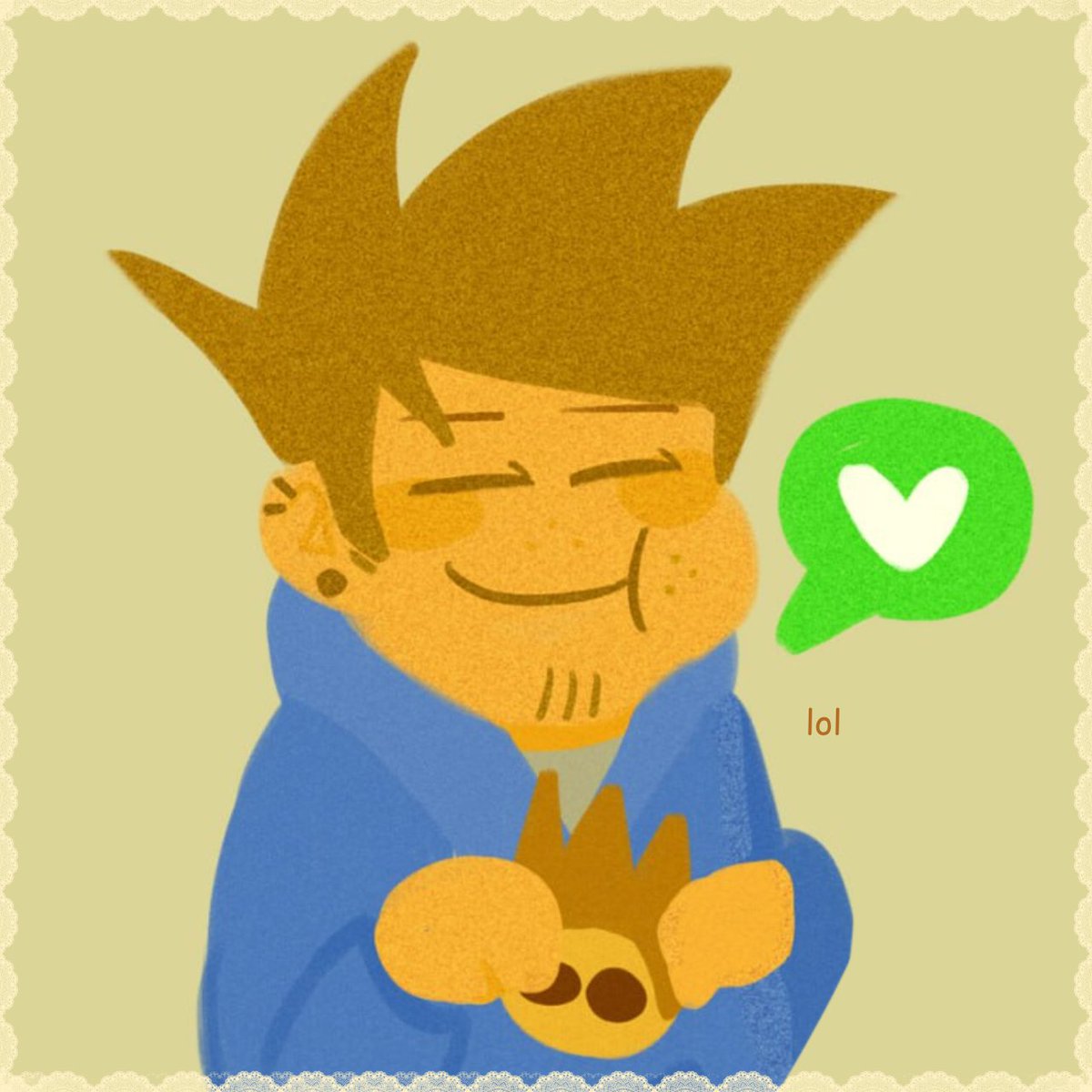 mentahing's tweet photo. hey guys so i made a strawpage... just saying..,,.. Blushes and Twirls Hair 

also here's this thing #eddtom #tomedd https://t.co/0kTHOAjwnF