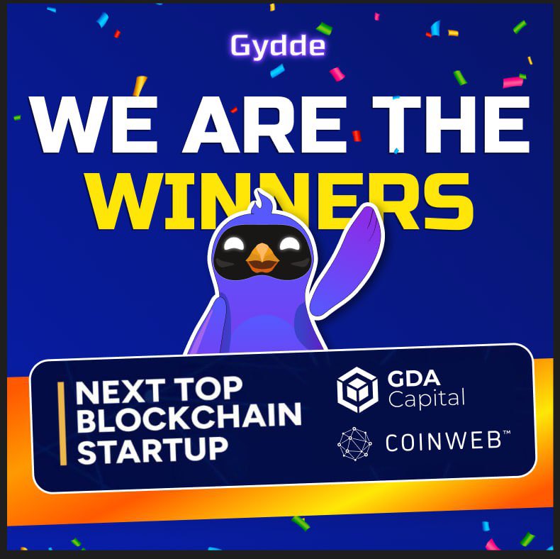 🏆 BREAKING NEWS 🏆

Gydde isn’t just giving away prizes but winning them too! 😃

🎉 🚀 We’ve won 1st place in the NEXT TOP BLOCKCHAIN STARTUP competition out of 600+ startups! This victory fuels our mission to simplify the web3 experience for YOU 💡

👇
t.me/gydde_app_bot