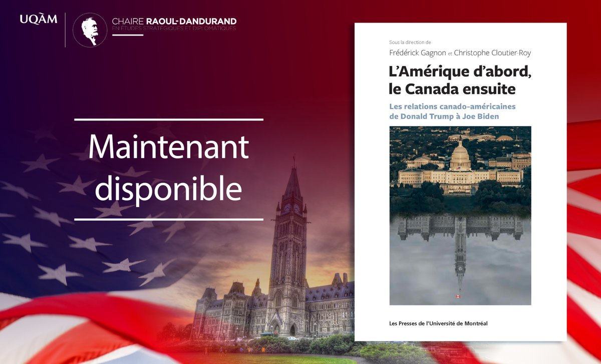 ChaireRaoulDandurand (@rdandurand) on Twitter photo 🚨Nouvelle publication!
🇨🇦🇺🇸«L'Amérique d'abord, le #Canada ensuite. Les relations canado-américaines de Donald #Trump à Joe #Biden»
Ouvrage co-dirigé par <a href="/gagnonfrederick/">Frédérick Gagnon</a> & <a href="/ChristoCloutier/">Christophe Cloutier-Roy</a>, publié aux <a href="/PressesUdeM/">PUM</a>.
Disponible dès maintenant! pum.umontreal.ca/catalogue/lame… 🚨Nouvelle publication!
🇨🇦🇺🇸«L'Amérique d'abord, le #Canada ensuite. Les relations canado-américaines de Donald #Trump à Joe #Biden»
Ouvrage co-dirigé par <a href="/gagnonfrederick/">Frédérick Gagnon</a> & <a href="/ChristoCloutier/">Christophe Cloutier-Roy</a>, publié aux <a href="/PressesUdeM/">PUM</a>.
Disponible dès maintenant! pum.umontreal.ca/catalogue/lame…