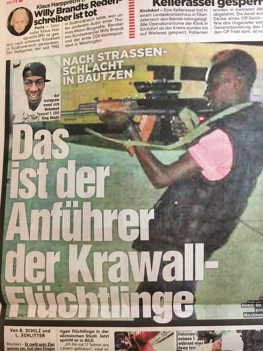 AlbertvonMonaco's tweet photo. Was wurde aus dem Libyer Mohamed Youssef T., alias #KingAbode? Der abgelehnt #Flüchtling wurde schon mehrfach wegen schwerer Körperverletzung, Sachbeschädigung, Hausfriedensbruch, Widerstand gegen Polizeibeamte in #Bautzen angeklagt. Wann kann man diesen Kriminellen #abschieben? https://t.co/ObqXGGTLMo