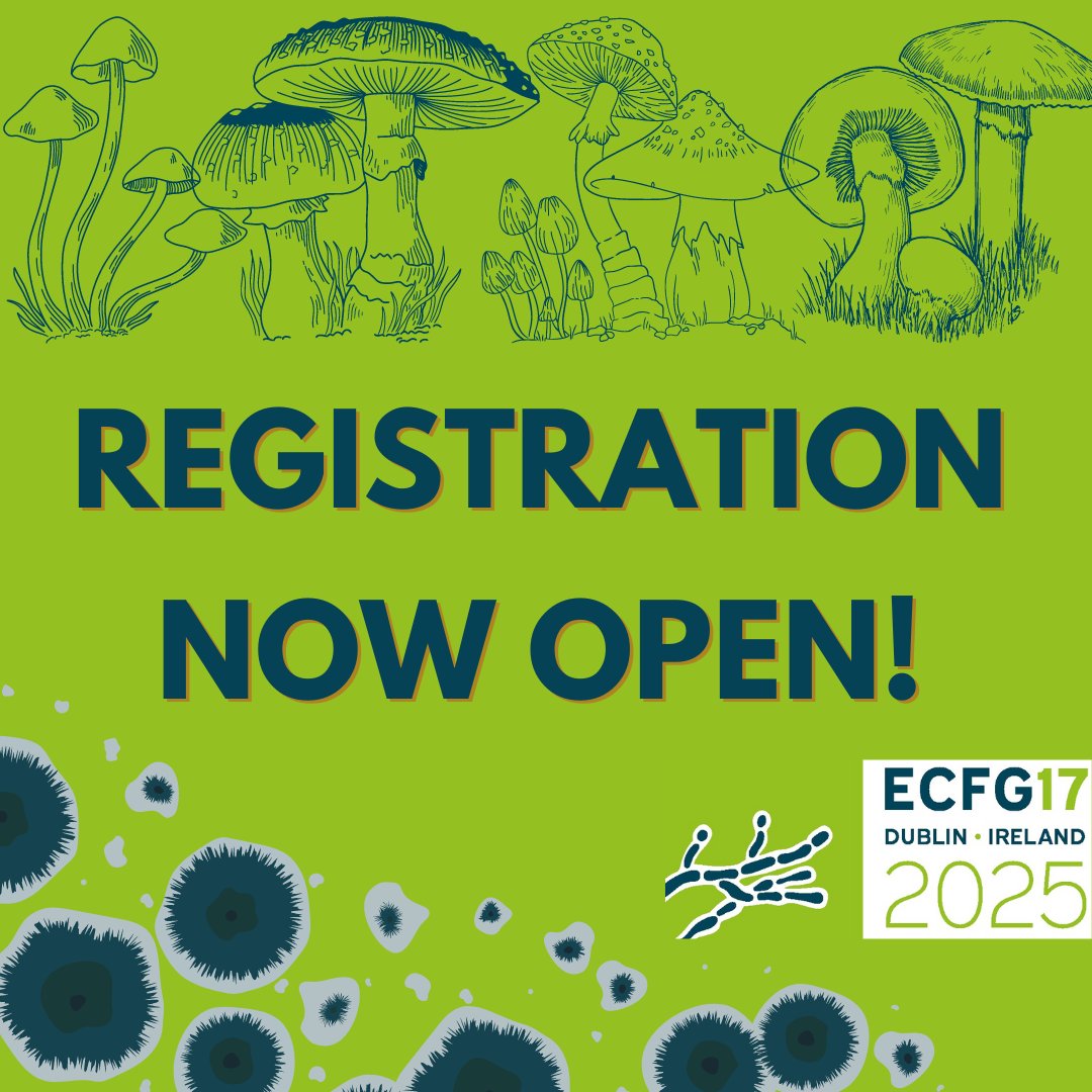 🌟Registration is officially open for ECFG17! 

Secure your spot to explore the latest advancements in the field of fungal genetics and biology with global experts and your fellow enthusiasts! #ECFG17 

ecfg17.org/registration/

The Super Early Rate ends on 6th December⏰