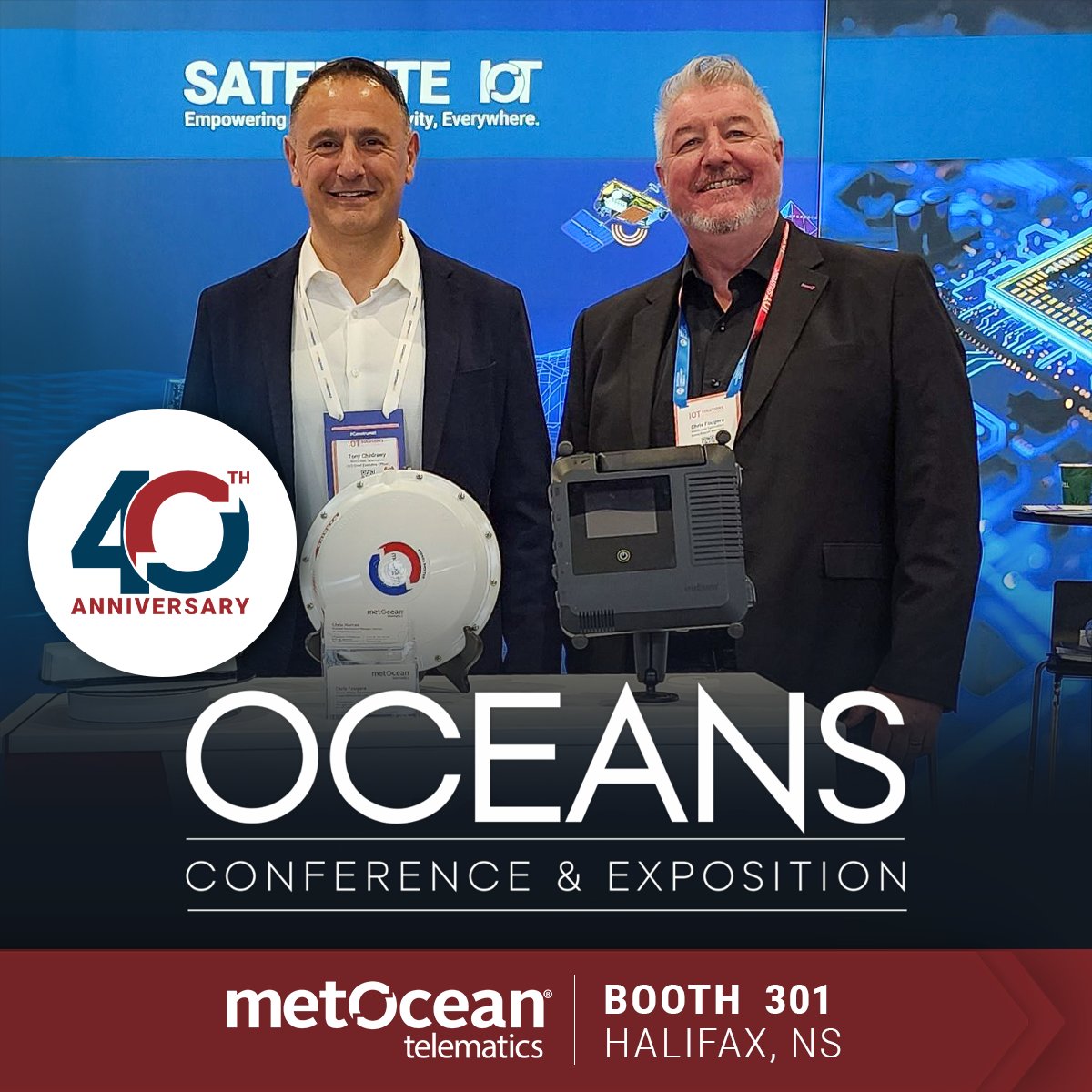 MetOcean Telematics (@metoceant) on Twitter photo We're two weeks away from the Halifax <a href="/OCEANS_Conf/">OCEANS Conference</a>! ๐
Visit us at Booth 301 to learn more about how we can keep you connected at sea via <a href="/IridiumComm/">Iridium</a>. ๐ฐ๏ธ
Plus, we're excited to be celebrating our 40th anniversary with you at OCEANS! ๐
Learn more: metocean.com/metocean-telemโฆ We're two weeks away from the Halifax <a href="/OCEANS_Conf/">OCEANS Conference</a>! ๐
Visit us at Booth 301 to learn more about how we can keep you connected at sea via <a href="/IridiumComm/">Iridium</a>. ๐ฐ๏ธ
Plus, we're excited to be celebrating our 40th anniversary with you at OCEANS! ๐
Learn more: metocean.com/metocean-telemโฆ