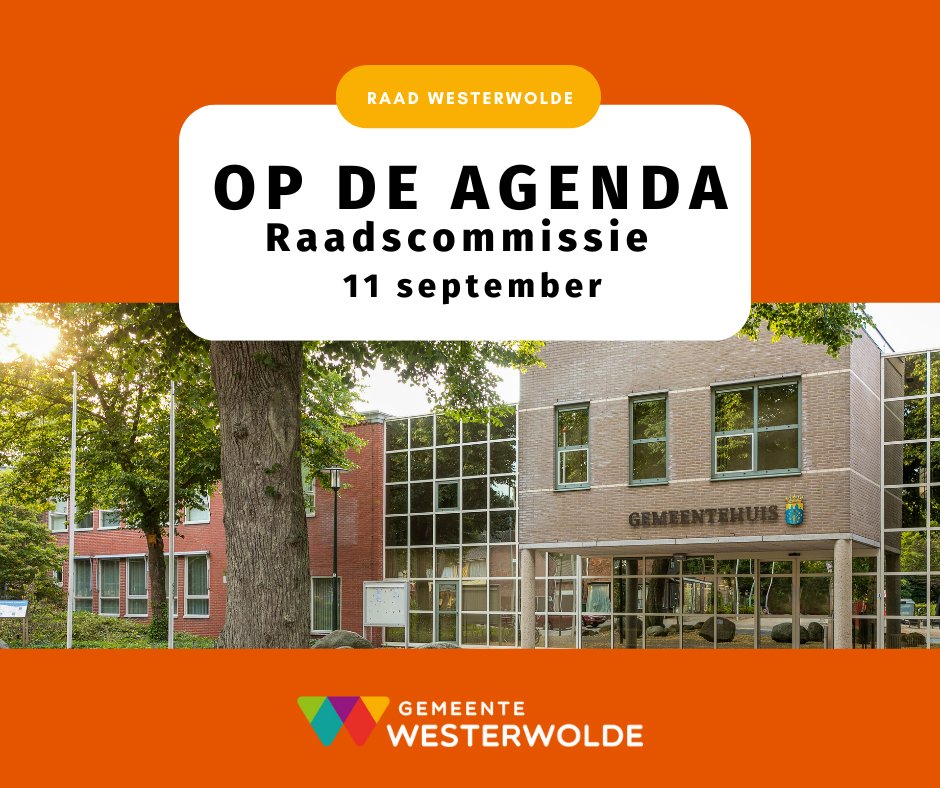 📌Op 11 september is er een commissievergadering. Aanvang 20.00 uur – raadzaal Sellingen. Voor de bespreekpunten, zie 👉 obi41.nl/y3wrrxy5 #westerwolde #gemeenteraad #commissie