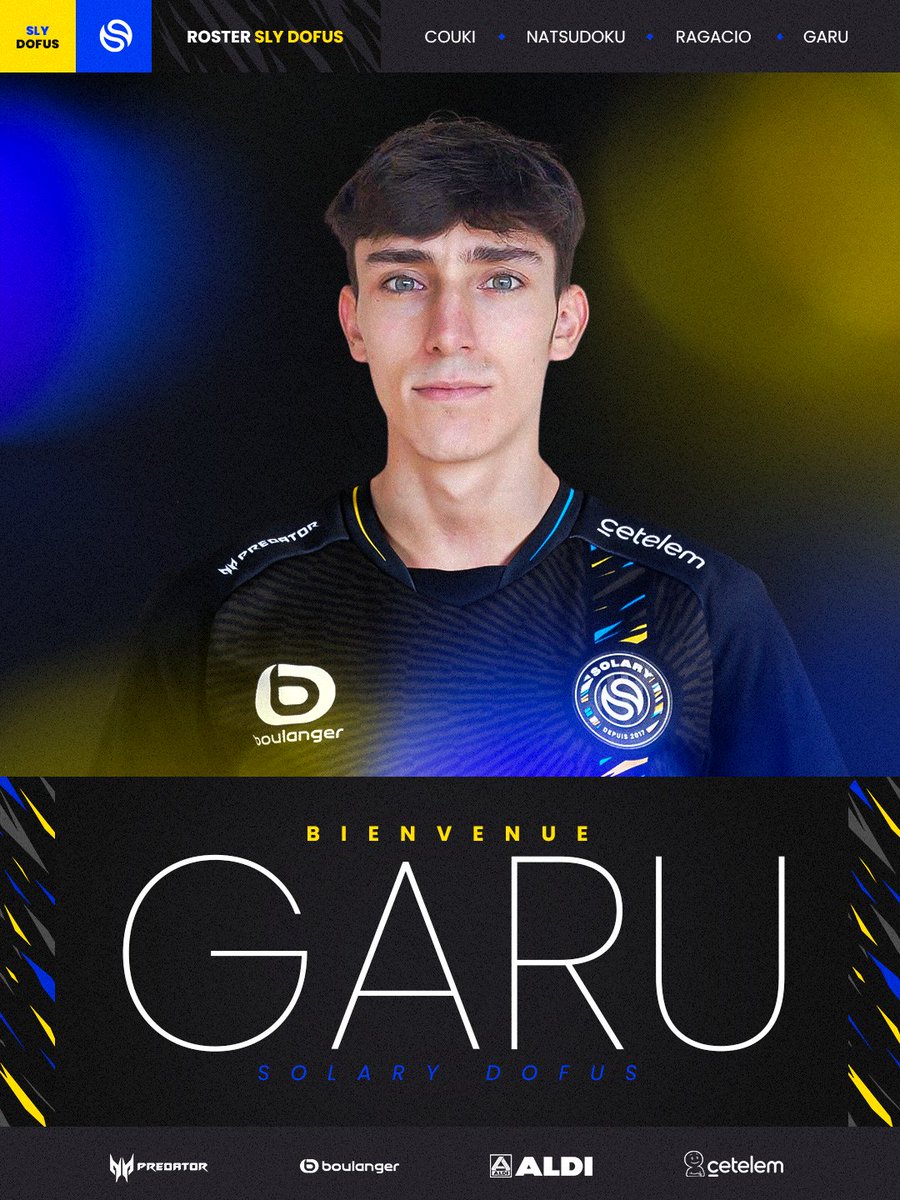 Champion du monde Dofus avec nos amis du Sud, il vient pour soulever de nouveaux titres sous nos couleurs, bienvenue <a href="/Garupzs/">Garu</a> 💛💙

#SLYWIN