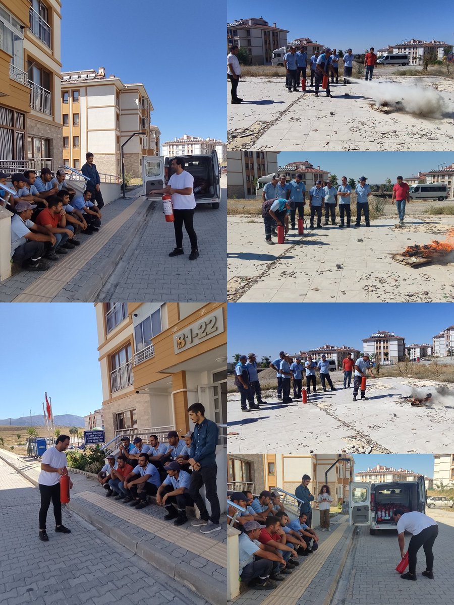 50 blokta 305 adet yangın tüpünün dolumları gerçekleştirilmiş olup personele yangın söndürme eğitimi verilerek sertifikaları düzenlenmiştir.<a href="/EmlakYonetim/">Emlak Yönetim A.Ş.</a> <a href="/AlicanOzpolat/">Alican Özpolat</a>