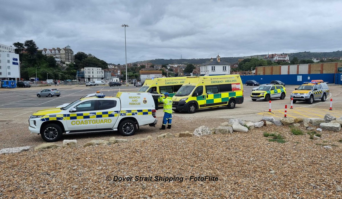 We were tasked to reports of a kayaker in the sea off Folkestone beach.
We attended with Rescue 163, Romney Marsh CG <a href="/LittlestoneRNLI/">Littlestone lifeboat</a> and Kent Police.
The casualty was lifted by winchman paramedic, landed on the beach &amp; passed into the care of <a href="/SECAmbulance/">South East Coast Ambulance</a> 
 
Speedy recovery!