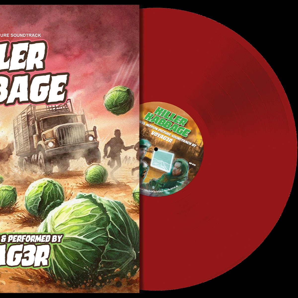 VINYL ALERT!!! 
Pre-Order your copy of KILLER KABBAGE on #vinyl  from <a href="/BellyacheRecrds/">Bellyache Records</a>  Pressed on ‘Translucent Green Kabbage Vinyl’ from Bellyache Records right now! Vinyl variant cover art by Slasher Dave!

Vinyl begins shipping October 18, 2024!

bellyacherecords.com/product/voyag3…