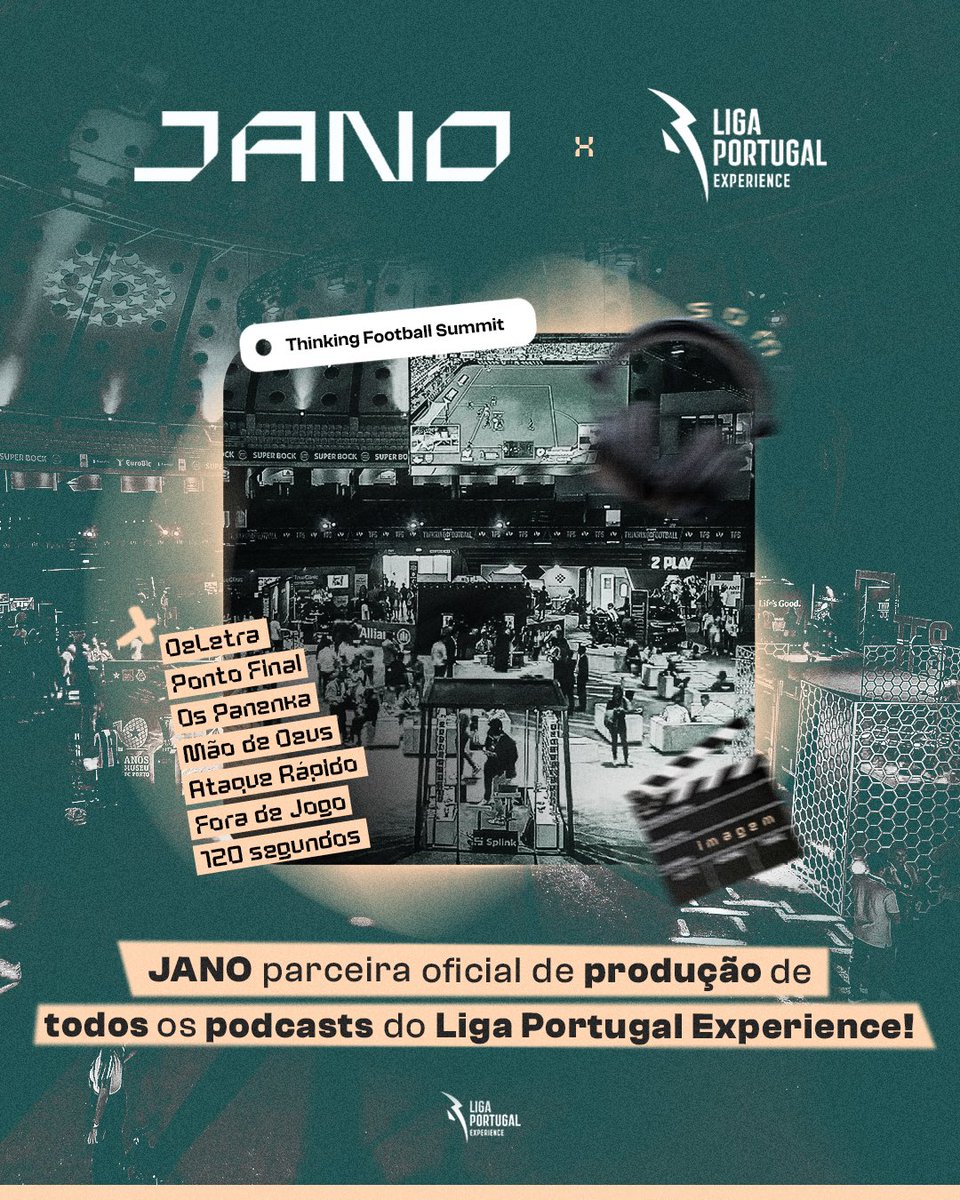 É oficial! Vamos mesmo produzir TODOS os podcasts do Liga Portugal Experience, um evento conjunto com o Thinking Football Summit. 

Sonhamos em estar nestes eventos a produzir experiências como estas.

VAMOS! VAMOS! VAMOS!