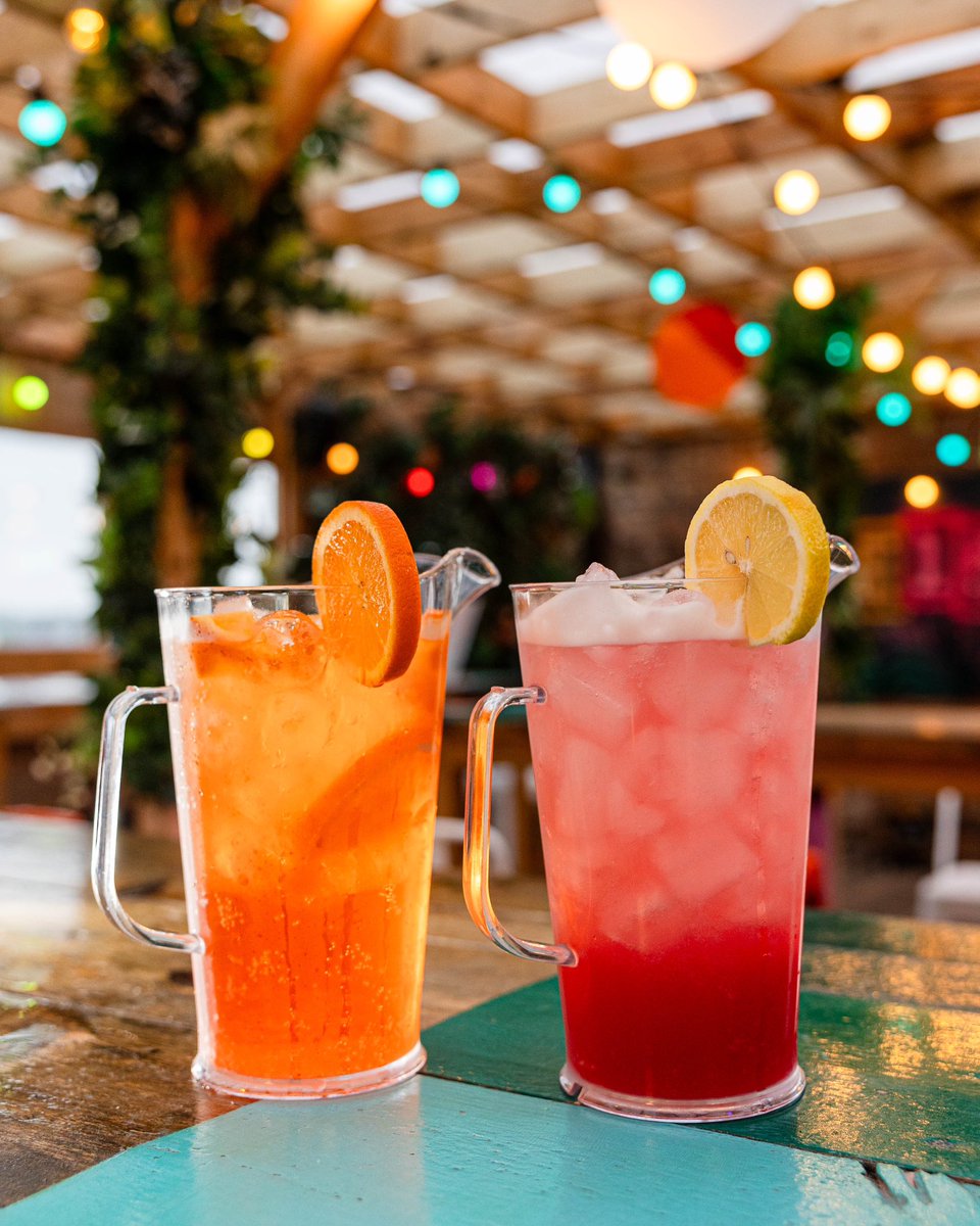 If you're feeling extra fruity try our Lovely Jugs offer and get you and 3 mates a cocktail pitcher for £24 🍊🍍🍋

Available every week on Thirsty Thursdays (what else?!). Choose from a pitcher of Aperol, Hit the Roof or Roof Juice cocktails 😍🍹

#busseyrooftopbar