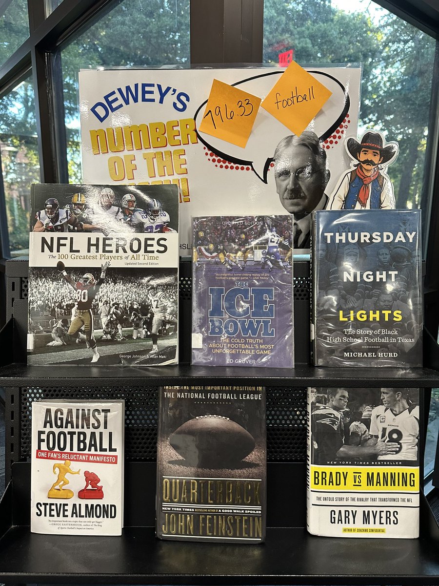 coppellhslib's tweet photo. Dewey of the week…796.33 #CHSCowboyCarl is ready for football season! #CHSReads #CISDLib @CoppellHigh @cisdlib https://t.co/CYZuRBFtNc