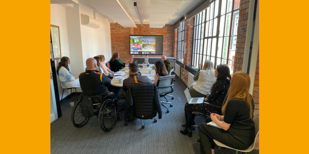 The Sport &amp; Human Rights Forum meeting took place today at <a href="/NIHRC/">Northern Ireland Human Rights Commission</a> on the topic of Sport and Inclusion, focusing on young people, asylum seekers and refugees, women and girls, and disability.

Thank you to the representatives from <a href="/swimireland/">Swim Ireland</a>, <a href="/EMSONI_Sports/">EMSONI</a>, <a href="/netballni/">Netball NI</a>, <a href="/AtTHOTG/">At the Heart of the Game</a>