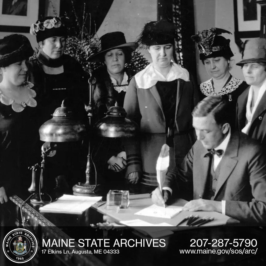 On this date in 1917, Maine women failed to gain the legal right to vote.

The bill passed the House thanks to then-Representative Percival Baxter (113-35) and the Senate thanks to Senator Guy Gannett (35-0). Voters, who were all men, defeated the referendum with a 65% majority.
