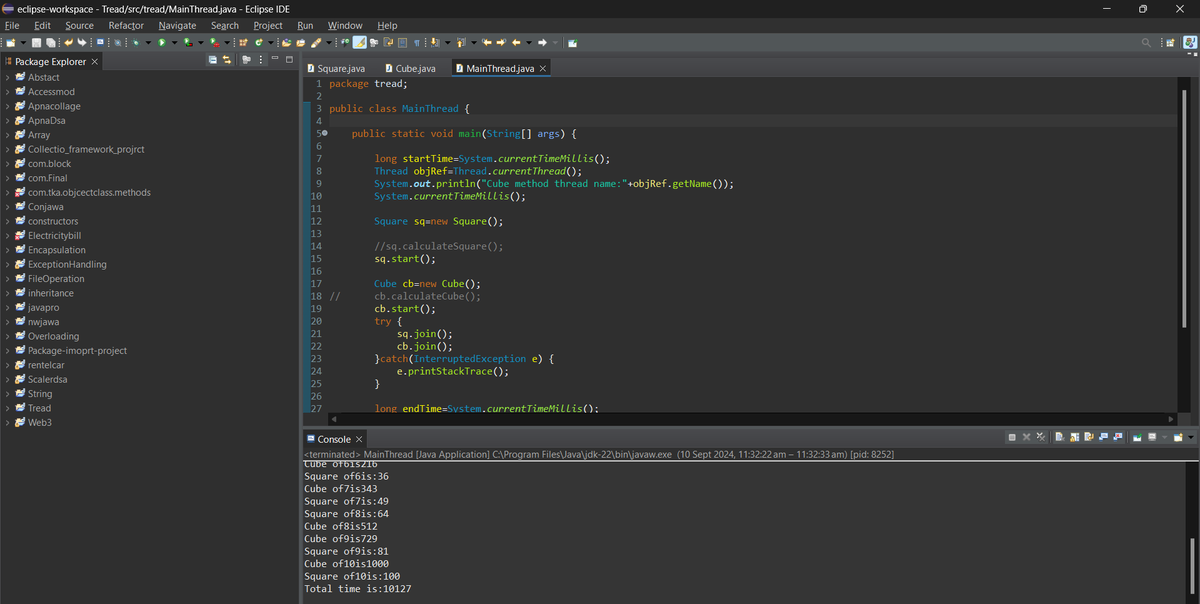 Omkar_phapal's tweet image. learning #Thread in #java❤️☕
runs multiple threads for Garbage Collection and also the #JIT_compiler, and runs a number of other java-level but not user threads for a bunch of housekeeping tasks