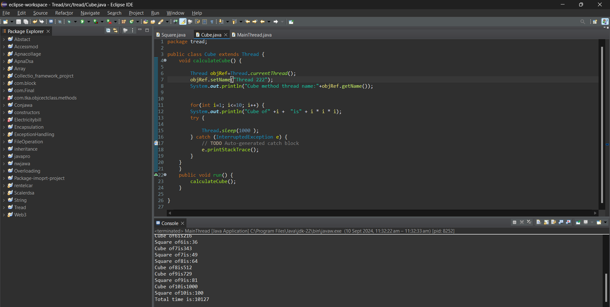 Omkar_phapal's tweet image. learning #Thread in #java❤️☕
runs multiple threads for Garbage Collection and also the #JIT_compiler, and runs a number of other java-level but not user threads for a bunch of housekeeping tasks