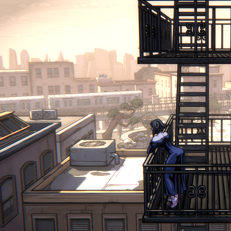 HeroConcept's tweet photo. Sunset in Mayhem City 🌇

#MayhemBrawler2 https://t.co/VNWpAVOVXZ