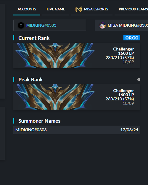 mercy9 (@lolmerciless) on Twitter photo Hello everyone!
I'm still under contract with <a href="/misaesports/">Misa Esports</a>, but I’ve been allowed to explore options for 2025
VOD's and references available upon request
Contact <a href="/DarthYellow_lol/">DarthYellow</a> Hello everyone!
I'm still under contract with <a href="/misaesports/">Misa Esports</a>, but I’ve been allowed to explore options for 2025
VOD's and references available upon request
Contact <a href="/DarthYellow_lol/">DarthYellow</a>