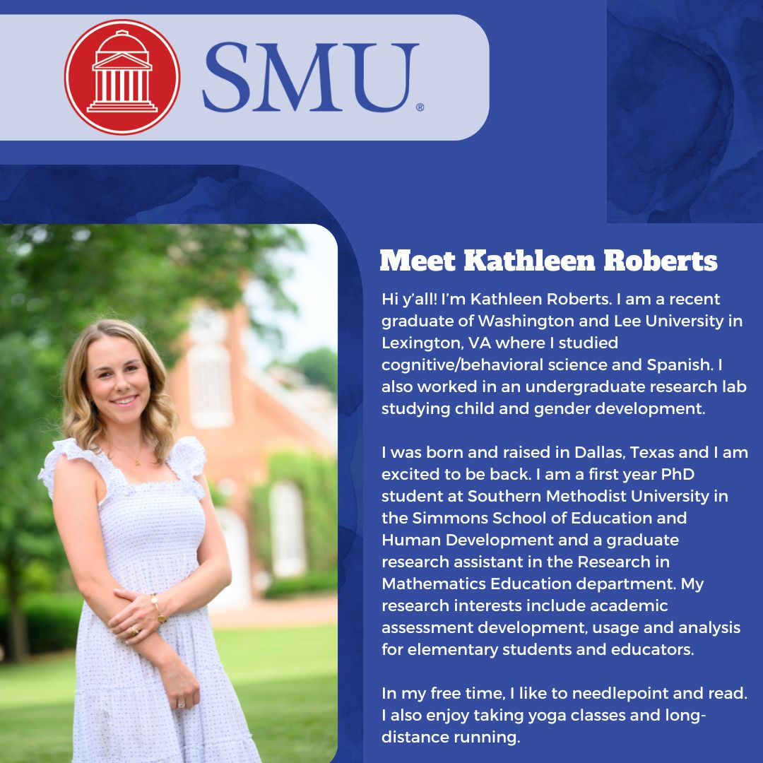 LIMEphd's tweet image. Join us in welcoming our new LIMEr, Kathleen Roberts, at SMU!