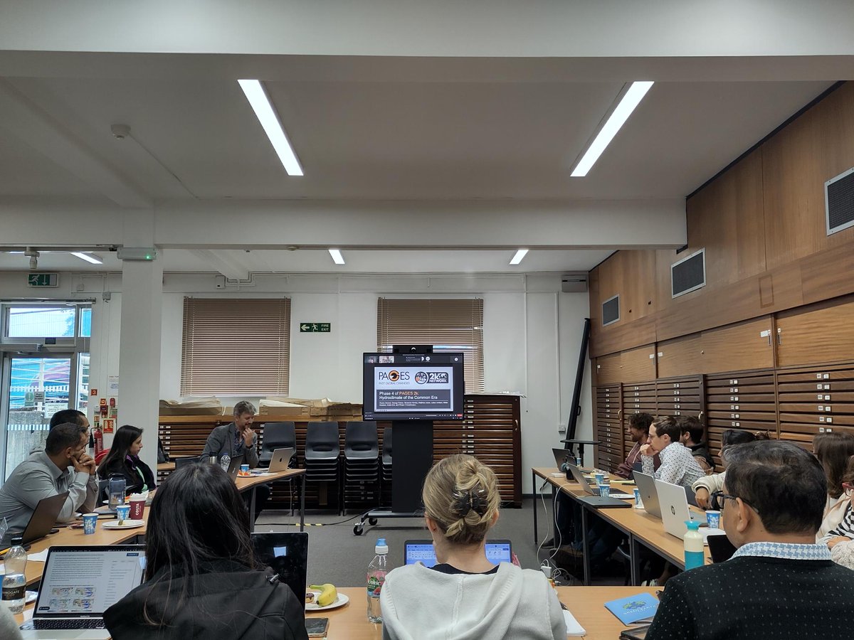 The PAGES 2k Network workshop in Nottingham, UK, is underway. The meeting kicked off yesterday with a LiPD workshop, and from today will focus on Objectives 1 and 2 of the 4th phase of the 2k Network (PAGES' longest running working group!). We wish everyone much success and fun😎