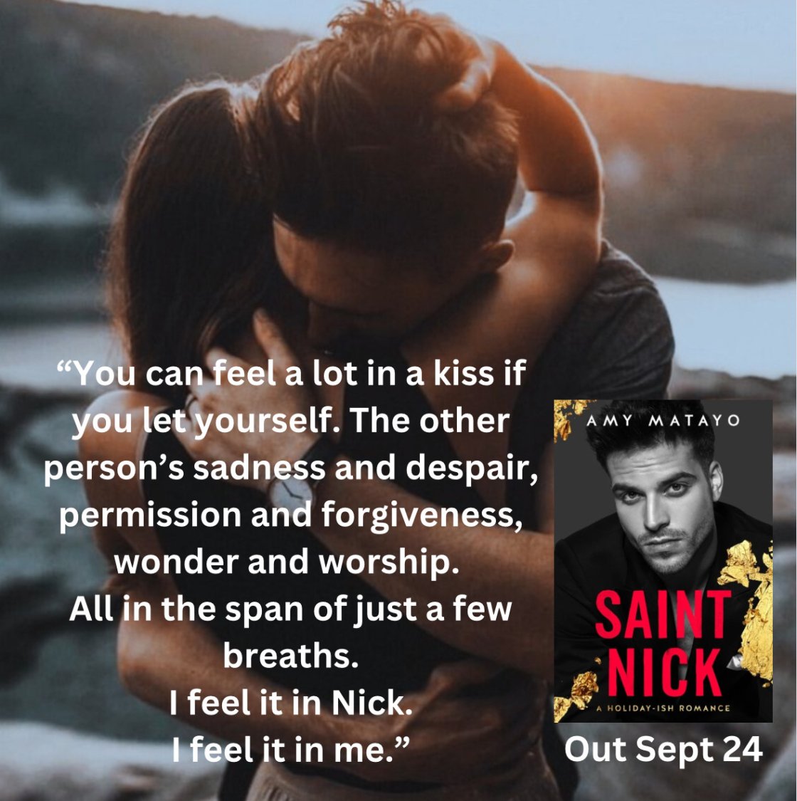 ✨✨TEASER BLAST✨✨

 SAINT NICK by <a href="/amymatayo/">Amy Matayo</a> coming September 24!!

facebook.com/share/p/DmcPz8…

#newbookalert #comingsoon #ilovebooks #holidayromance #enemiestolovers #amymatayo #readmoreromance #needtoread <a href="/WildfireMarket1/">Wildfire Marketing</a>
<a href="/ReadingIsOurPas/">Tracey of ReadingIsOurPassion</a> <a href="/angelhealer422/">demetra Iliopoulos</a>