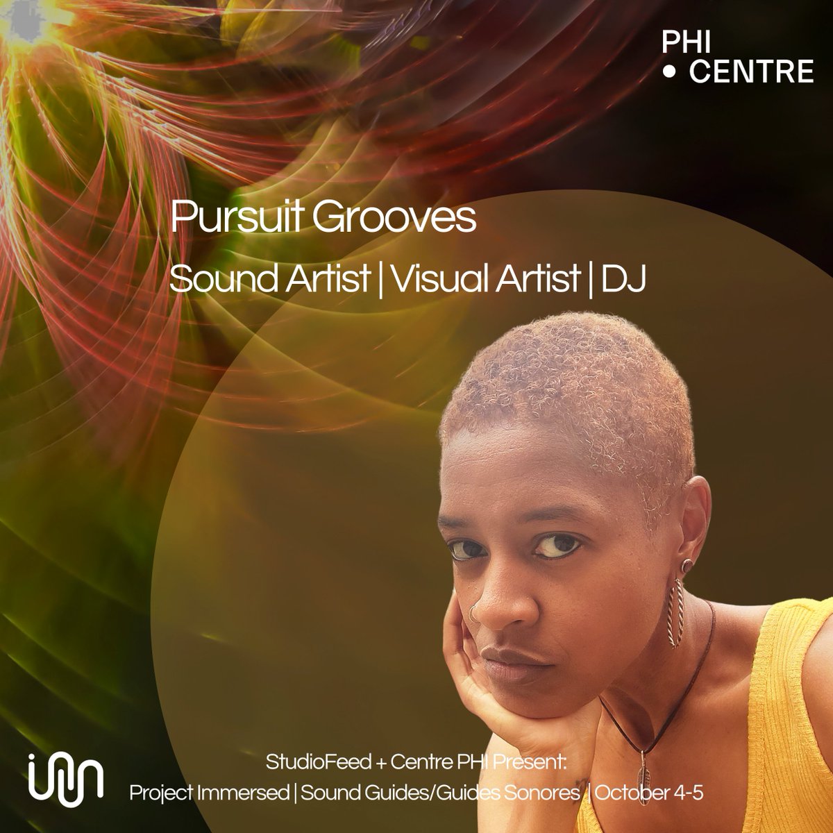 We are jazzed to welcome Toronto artist <a href="/Pursuitgrooves/">Pursuit Grooves</a>  original composition “Visiontuition” into Centre PHI's Habitat Sonore spatial sound listening room!

More info: phi.ca/en/events/proj…
