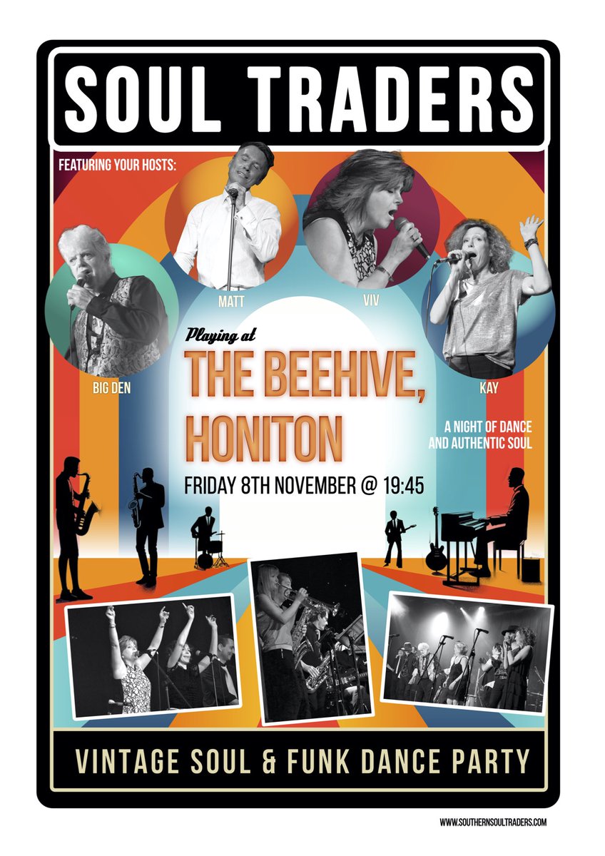 IF YOU ARE OLD ENOUGH TO REMEMBER
AND FEEL YOUNG ENOUGH TO BOOGIE THE
VINTAGE SOUL DANCE PARTY IS FOR YOU