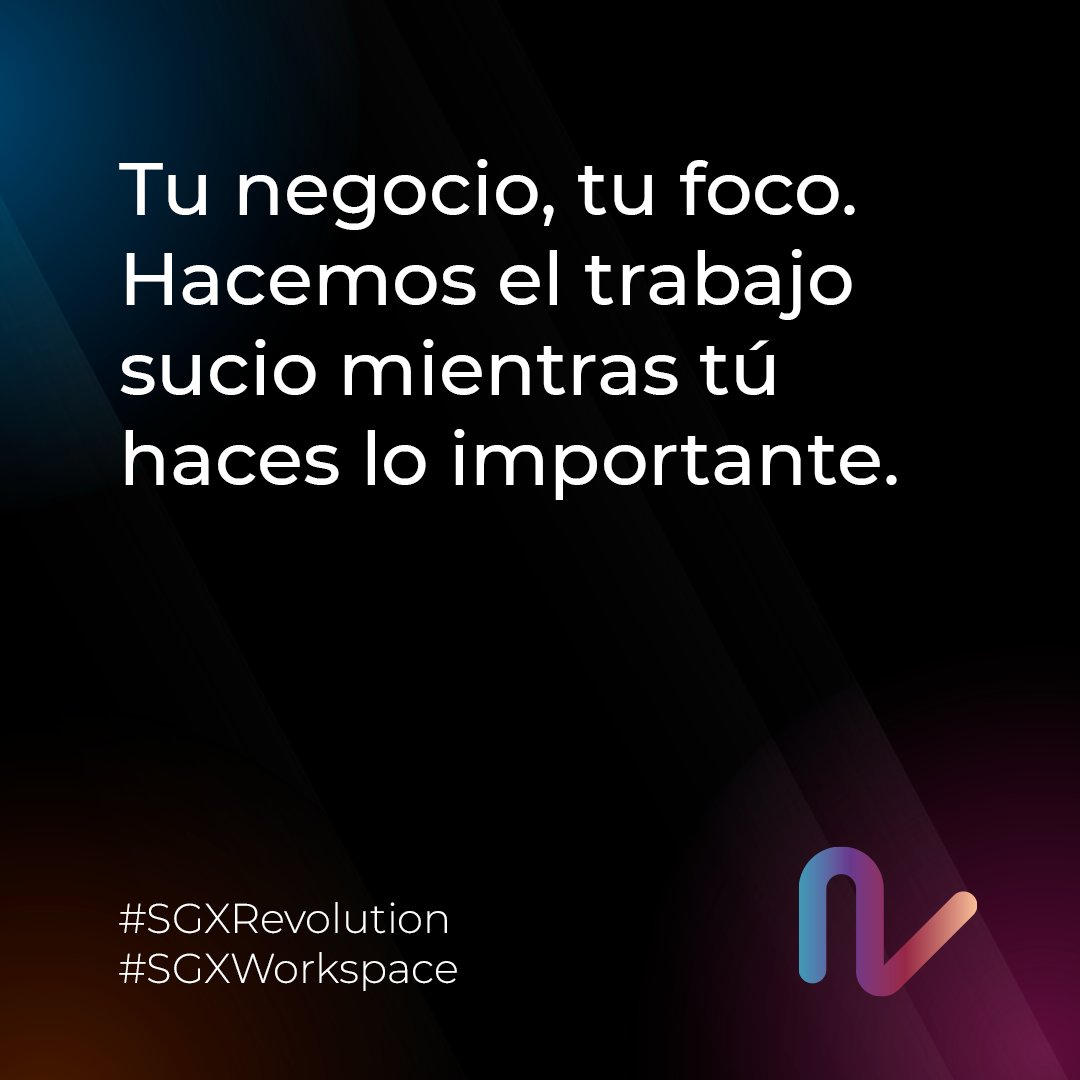 Con tecnología avanzada, gestión integral y costes escalables basados en el consumo real, te liberamos de las complicaciones técnicas y de los dolores de cabeza.

Únete a la revolución ⚡bit.ly/4bvQmxH

#SGXRevolution #Workspace #SGX