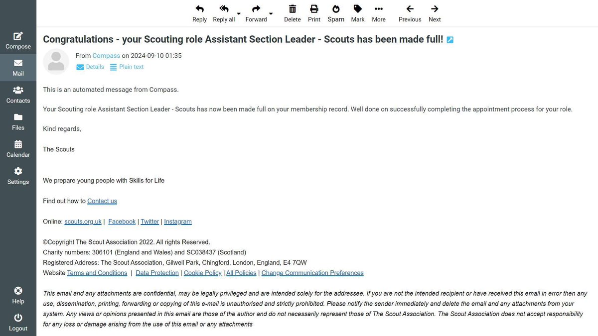 GorillaManFitn1's tweet image. Going through my emails this afternoon and I have received a email letting me know I have been mad a Full Assistant Section Leader of 1st Collingham Scouts 💪🥾 #ScoutingAdventure #ScoutingJourney #Scoutingvalues #ScoutingLeadership #scoutfamily #scoutinglife