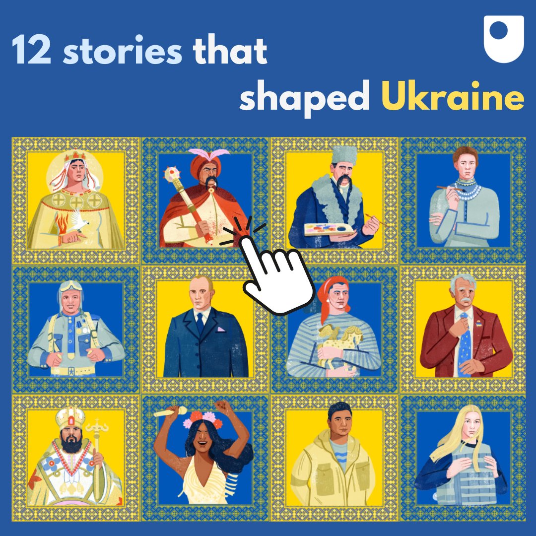 To correspond with our new OU-BBC co-production, The Zelensky Story, we are celebrating all things Ukraine  🇺🇦

Our new interactive puts a spotlight on twelve influential figures whose stories have shaped the country – take a look!

ow.ly/OGUW50T9Sbu

#Ukraine #BBC