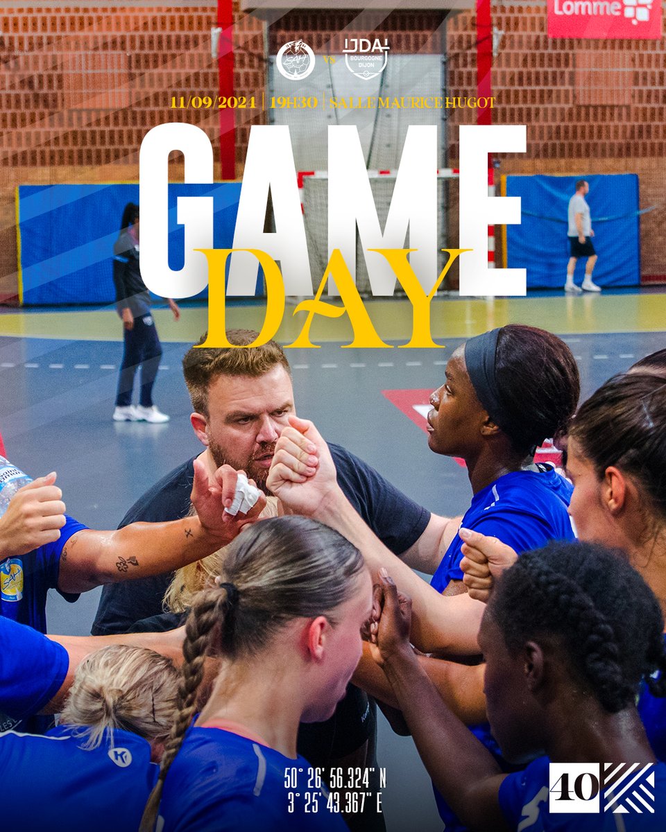 🔥  𝗝𝗢𝗨𝗥 𝗗𝗘 𝗠𝗔𝗧𝗖𝗛 💪

🆚  JDA Handball
🏆 J1 Ligue Butagaz Energie
🏟 Salle Maurice Hugot - Saint-Amand-les-Eaux
⌚ 19h30
🎟️ bit.ly/3YXt7sY

📷 Théo Audren
#SAHPH #Louves