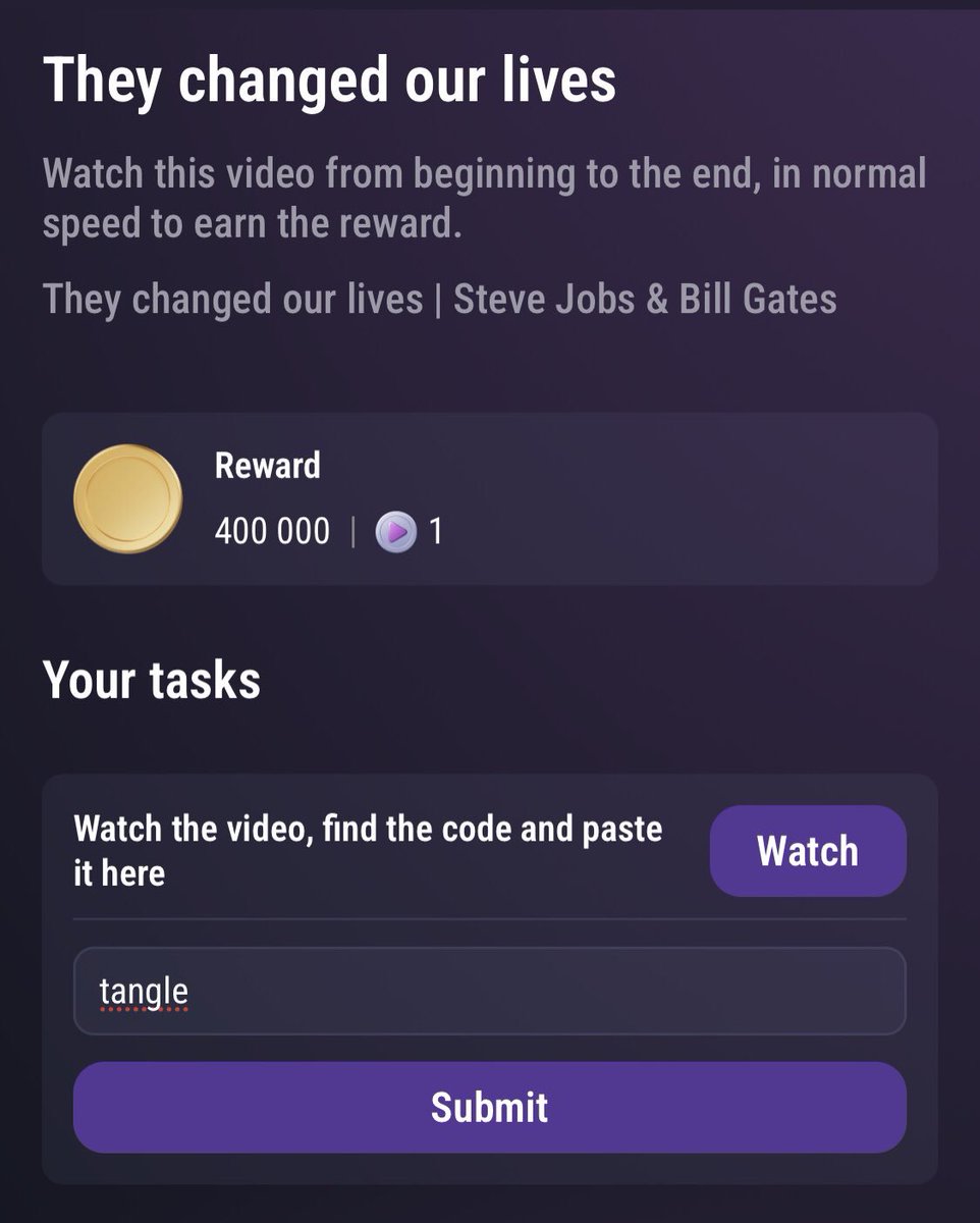 Waseem_108's tweet photo. Tapswap Codes 10 Sep๐๏ธ
1๏ธโฃ - They Changed Our Lives
โ
- tangle
2๏ธโฃ - Bitcoin Mining Surge
โ
- No Code - Claim
#tapswap #Tapswapcode #TAPSWAP #tapswapupdate #tapswapcodes https://t.co/5D1vB5sUUi