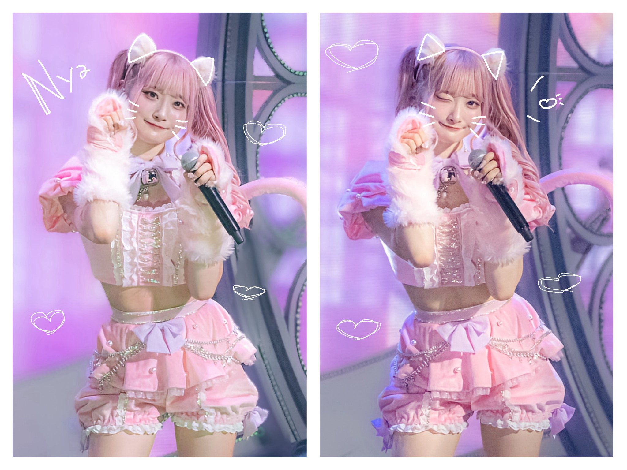 齋藤樹愛羅 猫 チュウ 直筆 齋藤樹愛羅 直筆 7周年 猫衣装 チュウ アイドル