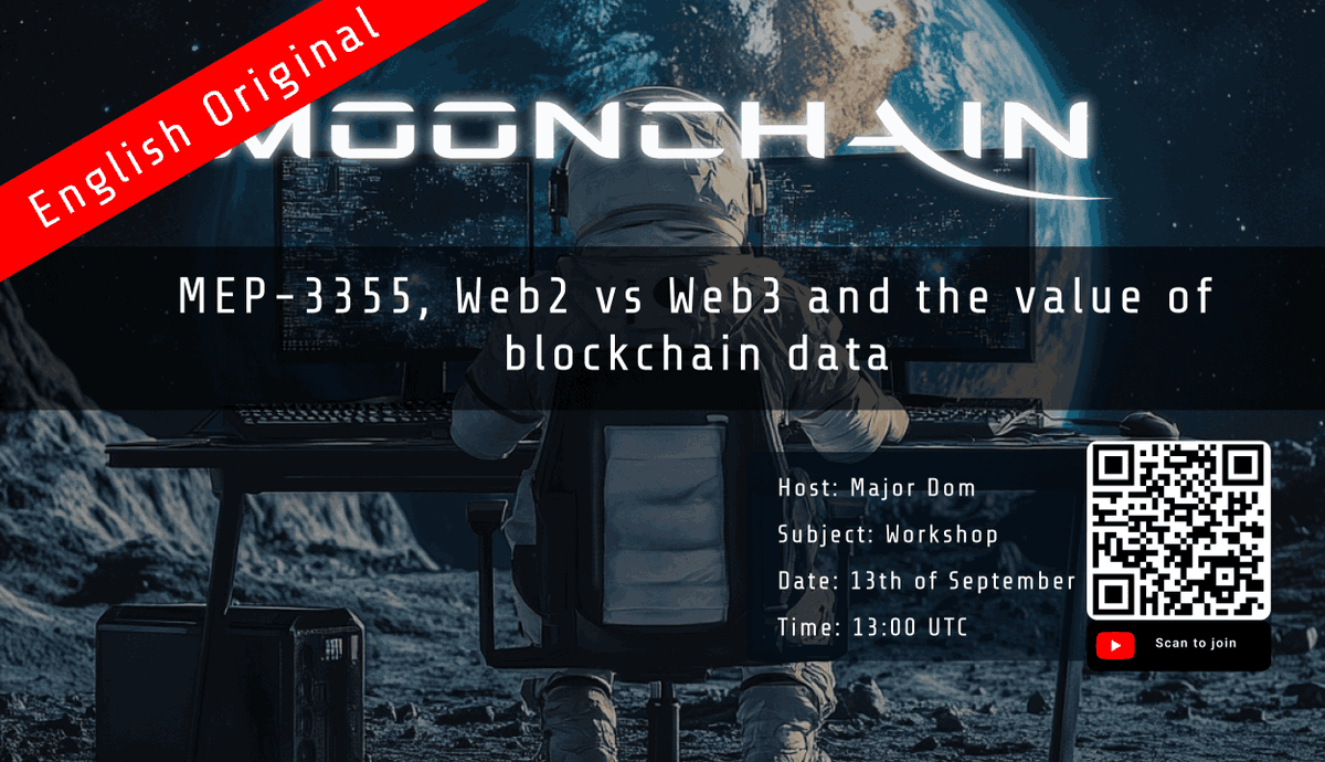 MajorDom_DePIN's tweet photo. 🚀Join us at the 11th #DePIN #Workshop by MajorDom on #Moonchain!🚀

🔍Dive into MEP-3355 and explore the advantages of Web3 vs. Web2.

📅 Date: 13.09.2024
⏰ Time: 13:00 UTC // 15:00 CEST

https://t.co/CUKl1SLgSK

Don’t miss this deep dive into the future of decentralized tech! https://t.co/uF7Nd9PyFl