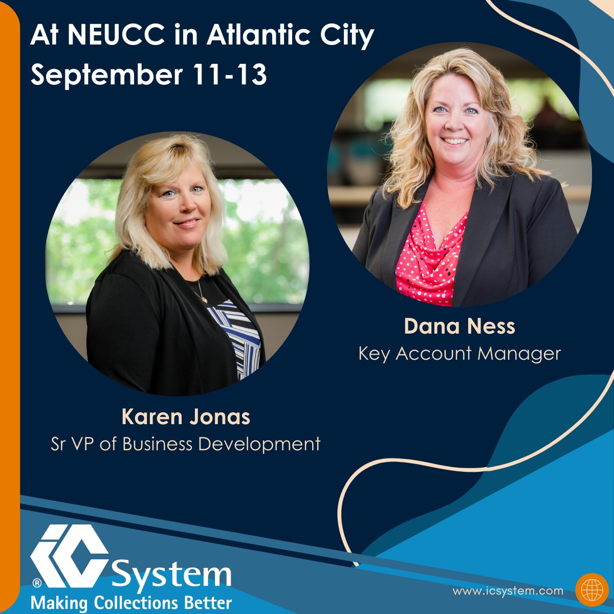icsystem's tweet image. IC System is excited to join the NEUCC Conference! Catch Karen Jonas &amp;amp; Dana Ness at the Golden Nugget in Atlantic City, Sept 11-13. Let’s talk utility collections! #NEUCC #Utilities #CreditAndCollections