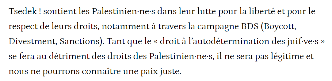 olivia220's tweet photo. Déjà en ce mois de #Eloul vous devriez faire profil bas.

Puis commencez par changer votre nom @TSDKcollectif 
Le mot hébreu #tsadik ou #tzadik (צדיק) désigne littéralement un #hommejuste. 
Ce terme provient de la racine צ־ד־ק, qui signifie « justice ».
Et vous n'avez rien de #tsadik.

Ce qui est bien avec vous c'est que vous restez dans la même lignée qu'est votre crédo.

Vous accusez @CarolineYADAN de poursuivre son combat contre la cause #palestinienne tout cela après vous en être pris auparavant à @meyerhabib.

Permettez-moi en tant que #francoisraélienne #juive #sioniste 
Je sais ça fait beaucoup pour vous 
Bien que vous soyez soit disant une #organisationjuive 

Votre #organisation ne prône que l'#antisémitisme l'#antisionisme et le #boycott de notre pays @Israel .
En plus, vous vous êtes alliés donc de ce fait vous #collaborez pleinement avec les pires #antisémites les pires #antisionistes qui soient.

Vous dites qu'elle "transforme une cause émancipatrice en un outil de gouvernance autoritaire et raciste".
Vous êtes certains que vous ne parlez pas de vous ????
Vous le dites vous-mêmes sur votre site 
"Le combat antiraciste ne peut qu’être #antisioniste"

Par conséquent, ce sont vous les #racistes
Et que vous soyez #juifs n'y changera rien.
Honte sur vous.

Et malgré que cela soit le mois du #pardon 
Vous devrez répondre de vos actes, de vos actions, et de vos positions en bons #collabos des #terroristesislamistes et des #propalestiniens.

J'en appelle d'ailleurs à toutes les #organisationsjuives pour qu'une action soit menée à votre encontre @Association_OJE @_LICRA_ @DILCRAH @fsju @BnaiBrithFrance @Le_CRIF @balancetonanti @JCoupable 

Ainsi qu'aux autorités compétentes : 
@Interieur_Gouv @justice_gouv @NunezLaurent @prefpolice 

Pour que votre #organisation soit #dissoute.

Pièces jointes : copies écrans 
Textes 

"En faisant l’apologie du génocide, Haïm Korsia met les Juif·ves en danger
Les propos tenus par Haïm Korsia, grand rabbin de France, en réaction à la tentative d’incendie de la synagogue de la Grande Motte, sont non seulement condamnables, ils contribuent aussi à alimenter la confusion entre les Juifs et Juives du monde entier et la politique menée par le gouvernement israélien. Nous avons pris connaissance avec…"

COMMUNIQUE 
Le 7 Septembre : tous dans la rue !
L’interminable feuilleton touche à sa fin et sans surprise, Emmanuel Macron ne respectera pas le résultat des élections législatives qui auront vu l’union des gauches obtenir une majorité relative.

Seul le soutien tacite de l’extrême-droite, qui a assuré le président de la République qu’elle ne censurera pas le futur gouvernement a rendu possible la nomination de Michel Barnier   au poste de premier ministre. Nul n’en sera surpris, compte tenu des connivences idéologiques de plus en plus évidentes entre les Républicains, le Rassemblement National et Emmanuel Macron.

Aux yeux de ce dernier, l’alliance avec un parti qui compte dans ses rangs des cadres, collaborateur.trices et https://t.co/epMsLC77m5 https://t.co/UyRB4y3KEg des sphères négationnistes, pétainistes, fondamentalistes chrétiennes, poujadistes, identitaires ou maurrassiennes n’est donc pas un problème. Dès lors qu’il s’agit de s’opposer à un programme porteur d’ambitions sociales, la question de l’antisémitisme devient subitement négligeable.

La normalisation ininterrompue de l’extrême-droite et de ses idées continuera à avoir des répercussions graves pour les populations racisées de notre pays, y compris les Juif.ves.

L’existence d’un bloc « macro-lepéniste » est désormais une réalité matérielle,  comme en attestent les reports de voix des dernières élections.

La feuille de route du nouveau gouvernement est d’ores et déjà connue : politique de classe violemment anti-sociale, austérité déchaînée, déni écocidaire, licence complète accordée à la police, soutien aux pires régimes à travers le monde, répression coloniale en « Outre-mer », approfondissement des politiques racistes et xénophobes de l’Etat.

Ni les urnes, ni les pétitions ne suffiront à destituer Emmanuel Macron. Plus que jamais, l’expression de notre colère et de notre détermination dans la rue est essentielle.

En dépit de ses limites, et son évidente modération, la crainte suscitée par le programme du Nouveau Front Populaire aura suffi à acter l’union des droites et à déstabiliser le pouvoir et la gauche libérale.

La fuite en avant vers le fascisme est le signe de l’ébranlement de l’hégémonie néolibérale.

Dans ce contexte incertain, il est impératif de travailler au renforcement de la gauche de rupture, seule alternative à même d’empêcher un basculement définitif du pays dans le fascisme.

Dans cette perspective, nous appelons à rejoindre la manifestation de ce samedi 7 septembre.