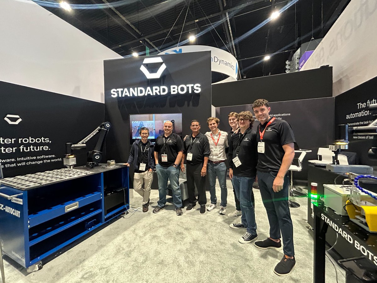 standardbots's tweet image. We took a look at the competition at #IMTS24, and turns out we’re up to

🦾 1.8x stronger
🦾 2x more accurate
🦾 2.4x faster
🦾 AND we’ve got a built-in 3D camera.

Our #roboticarm automates #machinetending at 50% the cost of competitors. It can lift heavier blanks, move faster…