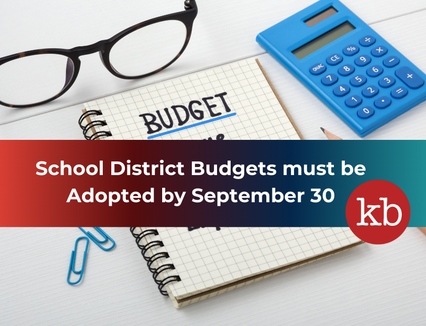 Illinois District School Boards must adopt an annual budget by September 30, 2024. By law, districts must adopt a budget as follows: develop a tentative budget, publish the budget, hold a budget hearing and put the budget to a vote. 

Questions? Contact KB loom.ly/dWiRDpw
