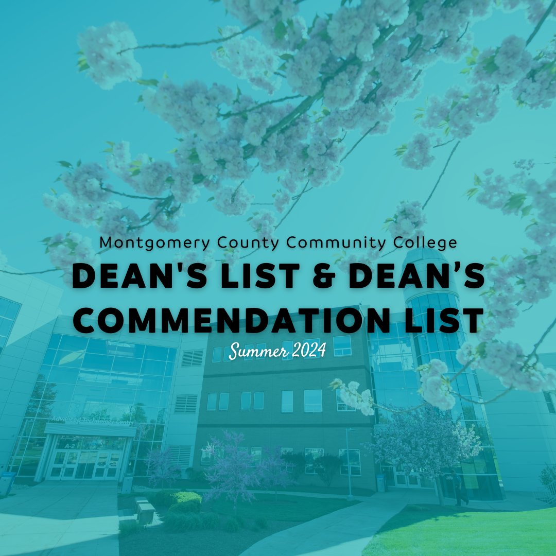 mccc's tweet image. 🎉 Congratulations to the 1,053 full- and part-time students who made the MCCC Summer 2024 Dean’s List &amp;amp; Commendation List! 

View the full list here: bit.ly/3ZpLqqK and leave a comment to congratulate your favorite Mustangs! 

#MCCC #DeansList #Summer2024 #MustangPride