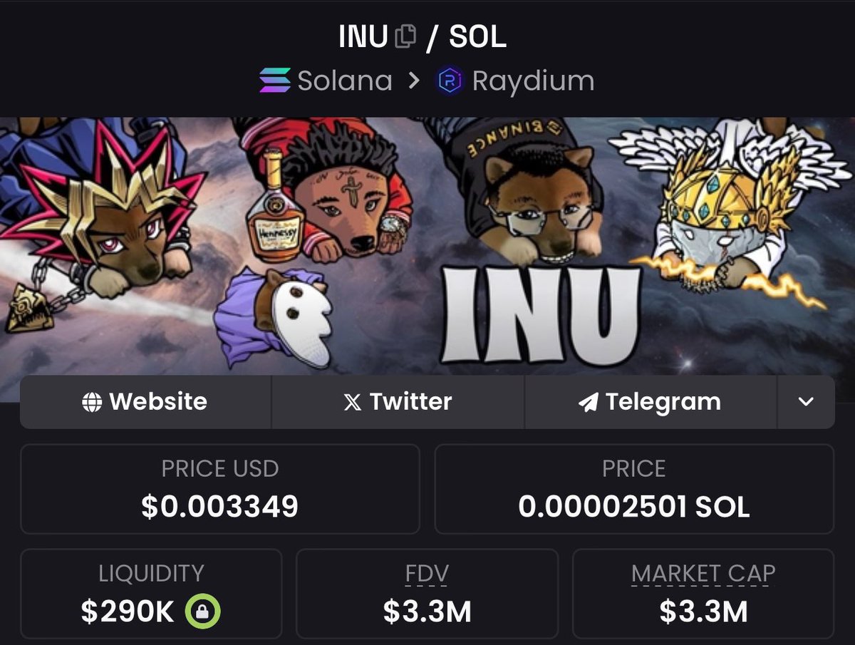 Luffy_Calls's tweet photo. This project will go to 100M Mcap 🫵

PUMP

IT

$INU https://t.co/VslS1CeYae