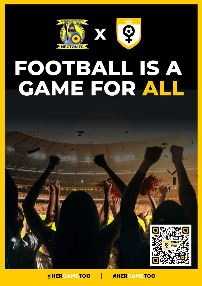 nectonfc1's tweet image. Necton FC look forward to debuting their new U13 Girls kit this coming weekend when they host Wymondham Ravens, which proudly has the @HerGameToo logo on the sleeve. #agameforall