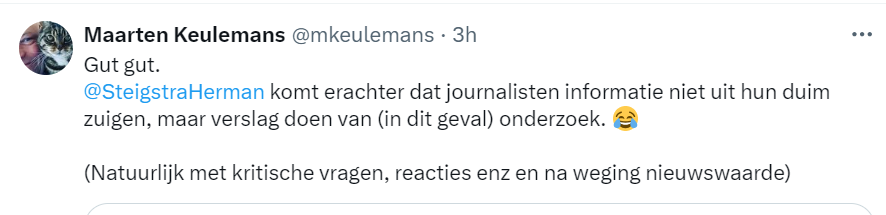 veen_els's tweet photo. Mag ik even zeggen dat ik dit nivo van journalistiek na bijna vijf jaar Corona beneden alle peil vind? Er is oversterfte, er is een onderzoek gedaan, door prof. Meester en dr. Jacobs en dan nóg steeds dit sneue welles nietes? We hebben gewoon recht op antwoord op onze vragen. https://t.co/gjCxwWUDYN
