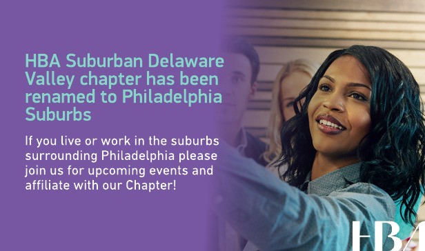 #NEWS: The Suburban Delaware Valley Chapter is now the Philadelphia Suburbs Chapter. Learn more about upcoming chapter events: bit.ly/4cSQKGr #HBAimpact #HBAmidatlantic #HBAdelvalley