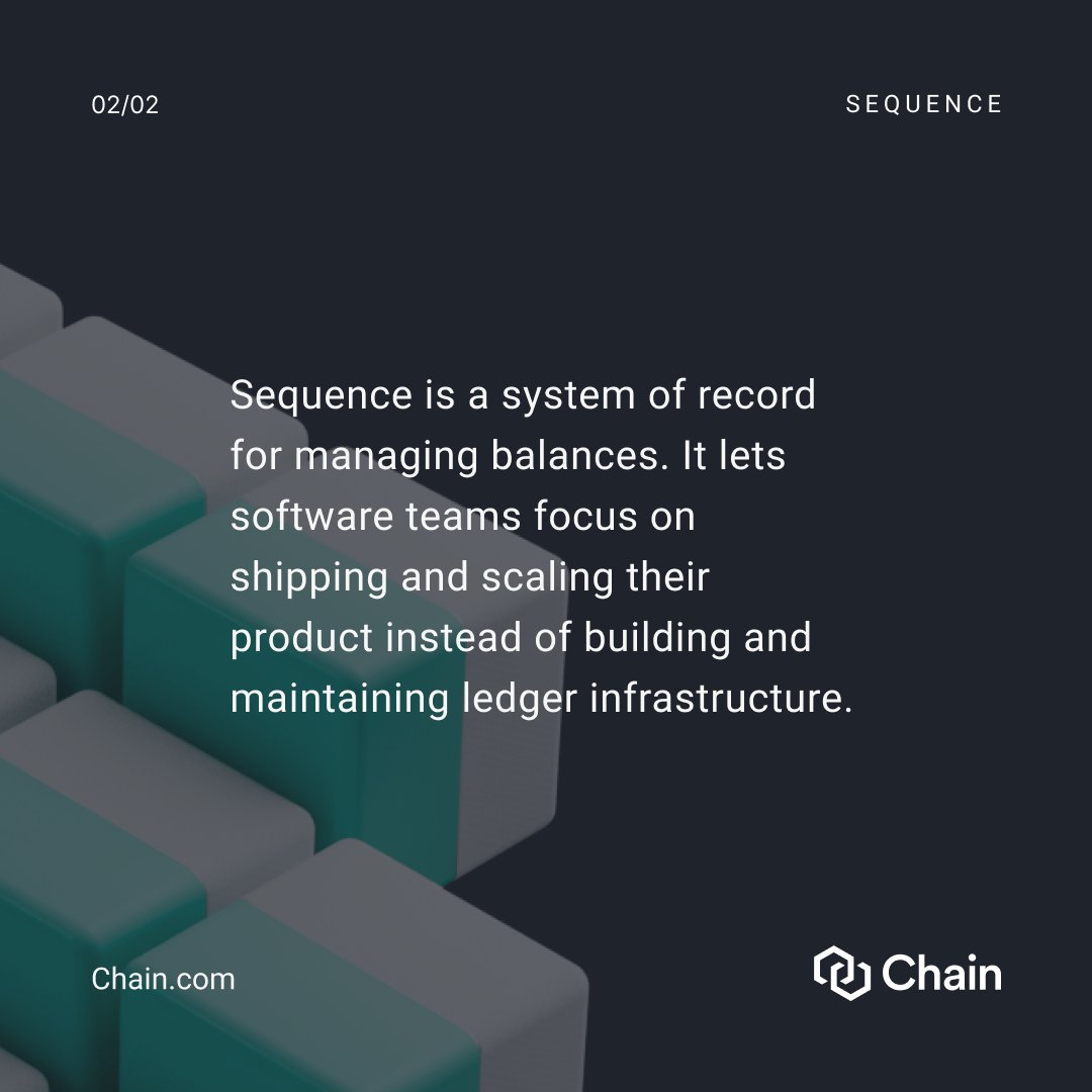 Chain's tweet image. Gm ☀️ 

Unlock more time for your software team to innovate and grow your business by simplifying ledger management with #ChainSequence.

Explore our plans today 📲 ow.ly/8KWu50PIC6T
