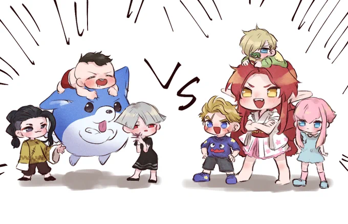 昨日やったスト6～エケチェンVSエケチェン～の絵 