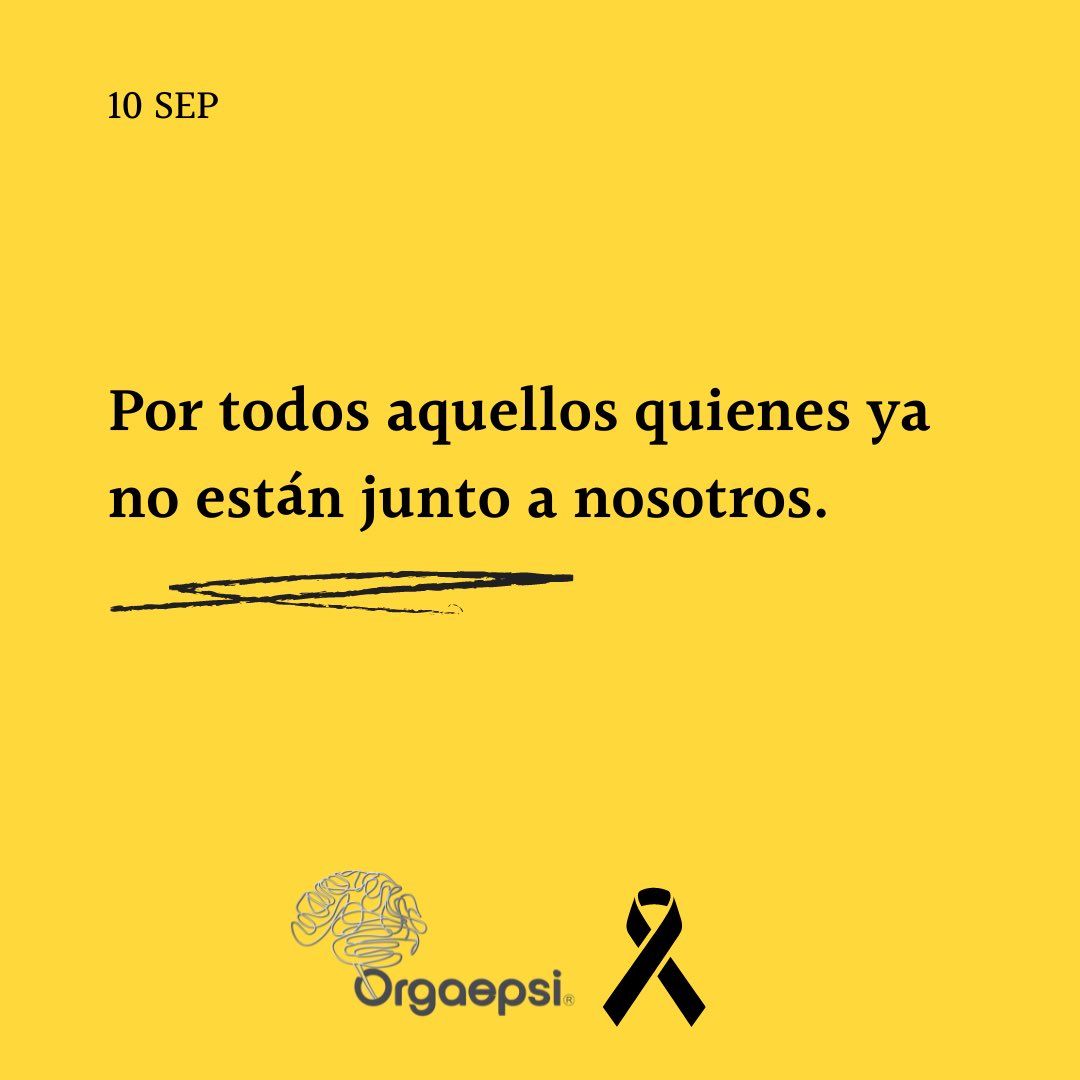 ORGAEPSI Ψ (@orgaepsi) on Twitter photo 💛 Día Mundial de la Prevención del Suicidio 🎗️
En <a href="/ORGAEPSI/">ORGAEPSI Ψ</a> nos unimos hoy para concienciar sobre la importancia de la salud mental y la prevención del suicidio. Cada vida cuenta y juntos podemos marcar la diferencia.
Estamos para ayudarte en orgaepsi.com 💙 💛 Día Mundial de la Prevención del Suicidio 🎗️
En <a href="/ORGAEPSI/">ORGAEPSI Ψ</a> nos unimos hoy para concienciar sobre la importancia de la salud mental y la prevención del suicidio. Cada vida cuenta y juntos podemos marcar la diferencia.
Estamos para ayudarte en orgaepsi.com 💙