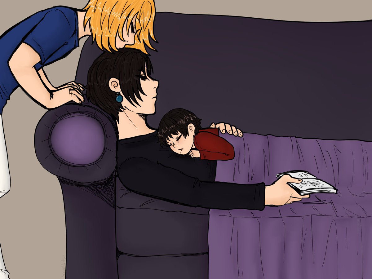 ArtofaNobody's tweet image. Day 7 - Fatherhood 
Featuring my sibling’s ship baby, Malachi! 
#kurokura #クロクラ #kurokuraweek2024