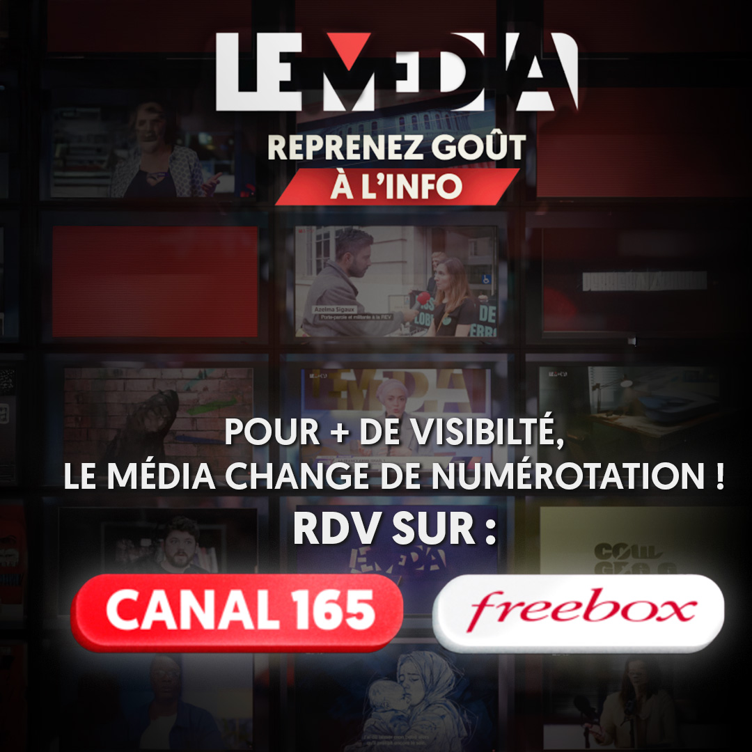 🚨 IMPORTANT 🚨 

⚠️ Changement de canal Free

 À partir d'aujourd'hui, Le Média n'est plus diffusé sur la 350 des Freebox mais sur le canal 165 !

Une nouvelle numérotation qui nous accordera une bien meilleure visibilité !

🔄Partagez l'info !