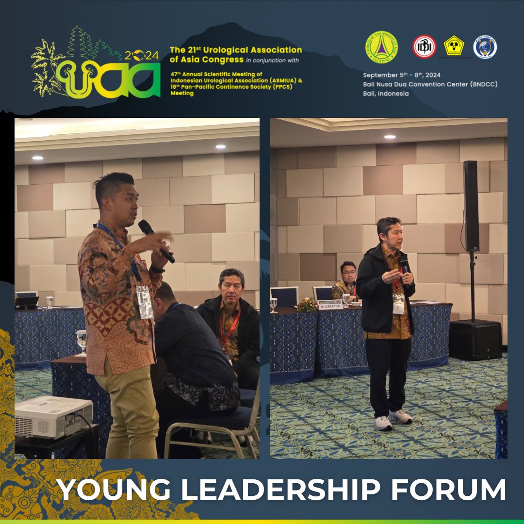 Young Leadership Forum at UAA 2024 in Bali wrapped up successfully, with urology experts offering profound insights and lively discussions.

For more details, visit our website at uaa2024.com.

#UAA2024 #AURC #Urology #MedicalConference #Bali #UAAASMIUA2024