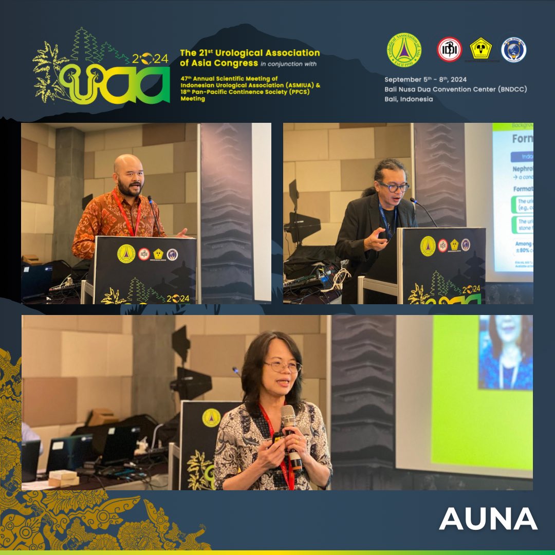 AUNA at UAA 2024 in Bali wrapped up successfully, with urology experts offering profound insights and lively discussions.

For more details, visit our website at uaa2024.com.

#UAA2024 #AURC #Urology #MedicalConference #Bali #UAAASMIUA2024 #UAAInaUA2024 #PPCSMeeting